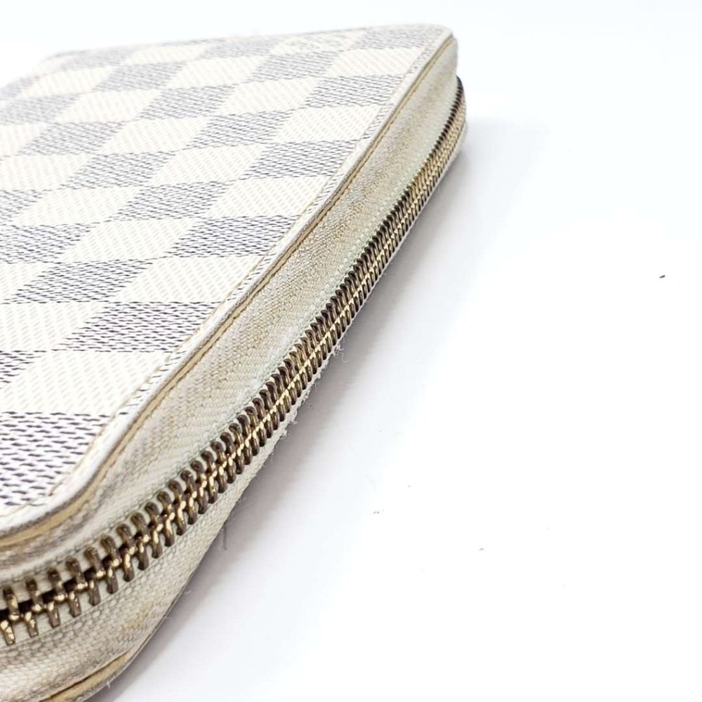 Auth Louis Vuitton Damier Azur  Zippy Zippy Wallet - Picture 4 of 13